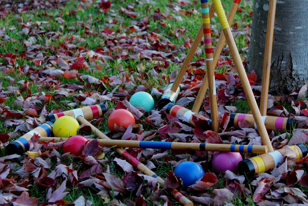 Croquet - Maillet dans l'herbe